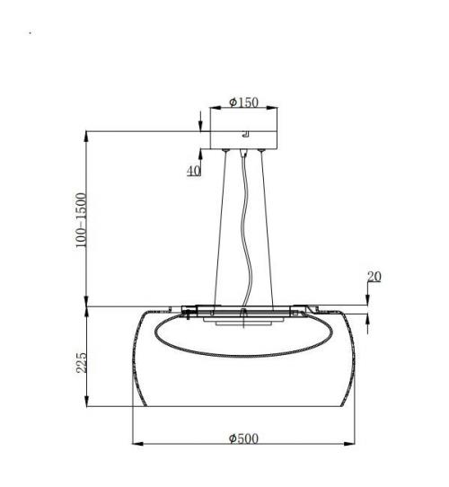 MAYTONI - Пендел SOLEN MOD073PL-L16B3K LED 16W, 500LM, 3000K