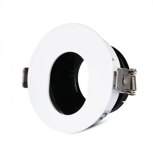 V-TAC - GU10 Fitting White+Black Round SKU: 3161 VT-874