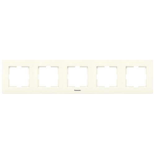 PANASONIC - Петица рамка хоризонтална крем Panasonic Kare WKTF08052BG‐EU1