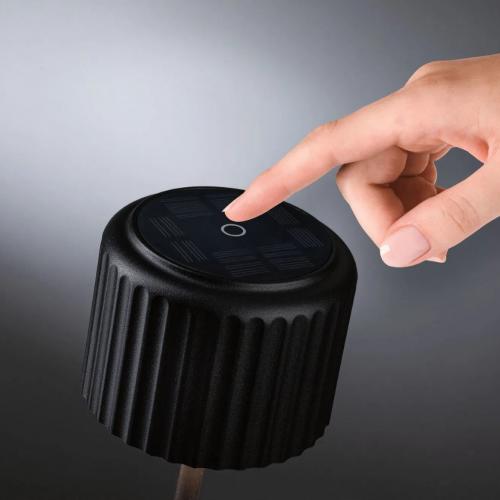 PAULMANN - Декоративна лампа  94878  Solar battery-powered light Else⚡ IP44⚡dimmable⚡2700K⚡LED 2.5 W⚡200 lm / 250 lm✴Черен