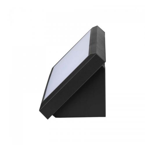 V-TAC - 12W Фасаден Аплик Ъглов Черен 6400К IP64 SKU: 6809