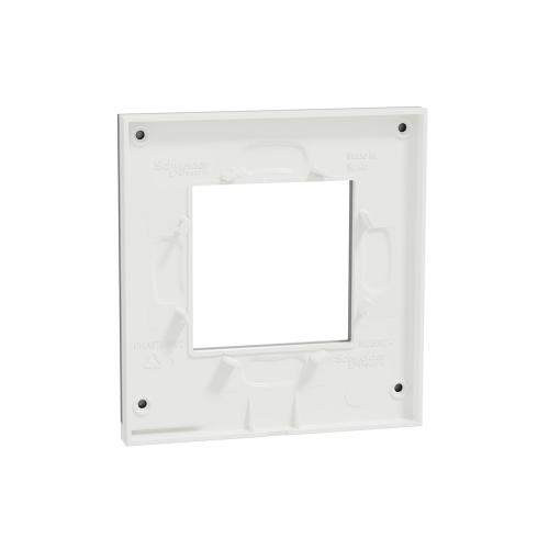 SCHNEIDER ELECTRIC - NU600280 декоративна рамка единична 2 модула алуминий New Unica 