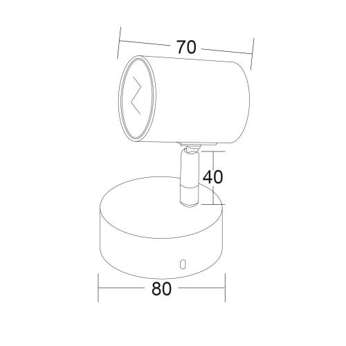 ACA LIGHTING - Spot luminairies  SUH1891PW 1xGU10