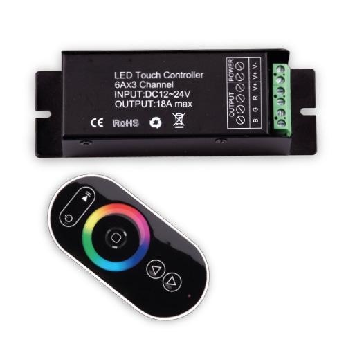 ULTRALUX - RGBRFC5T RF TOUCH КОНТРОЛЕР ЗА RGB СВЕТОДИОДНО ОСВЕТЛЕНИЕ 216W