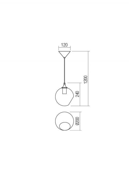 SMARTER - пендел NIDO 01-2323 E27, 42W