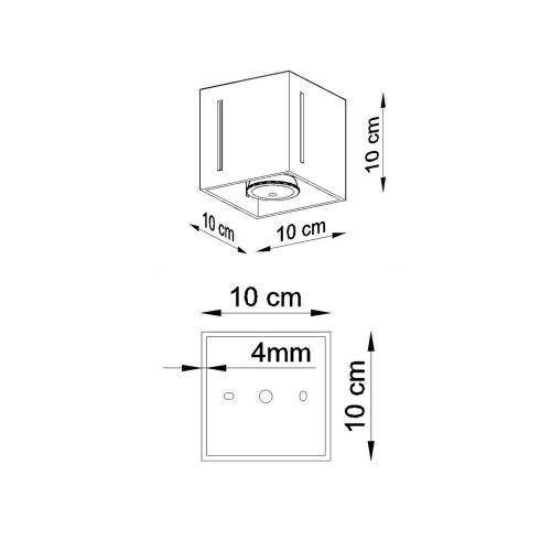 SOLLUX - ceiling luminaire   PIXAR grey SL.0399