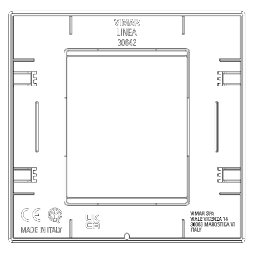 VIMAR - 30642.41 Reflex Декоративна рамка Linea, 2M, Канаваца Гланц