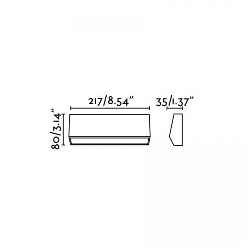 FARO - MUST-3 LED Dark grey wall lamp Ref.70659  IP65