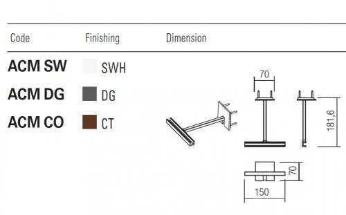 REDO GROUP - Accessory Wall mount bracket for SOL ACM SW