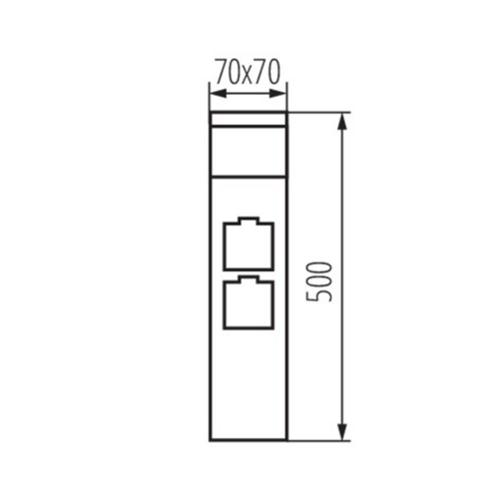 KANLUX - Garden light fitting with replaceable light source DASTEN 50 S SO IP 44 - 38770
