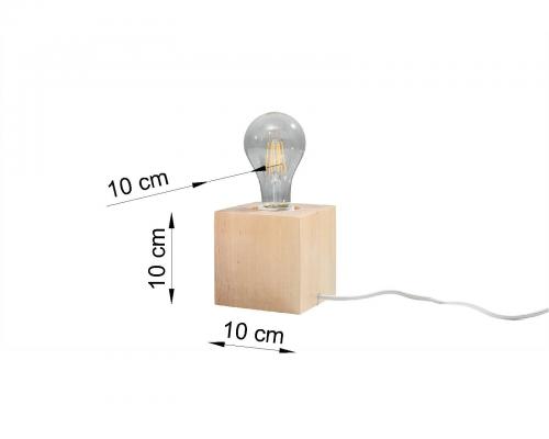 SOLLUX - Table lamp ABEL natural wood SL.0677