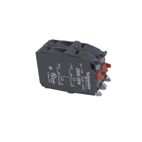 SCHNEIDER ELECTRIC - Contact block screw on terminal 2NC Ø22mm ZBE204