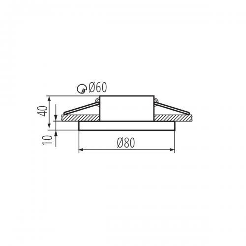 KANLUX - Ring for spotlight fittings FLINI IP44 33123
