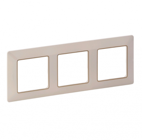 LEGRAND - Тройна рамка Valena Life 754063 крем със злато