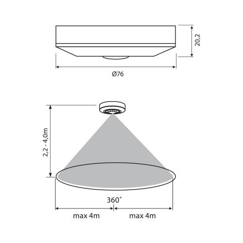 VIVALUX - Infrared motion sensor ROGER SR36 VIV004340