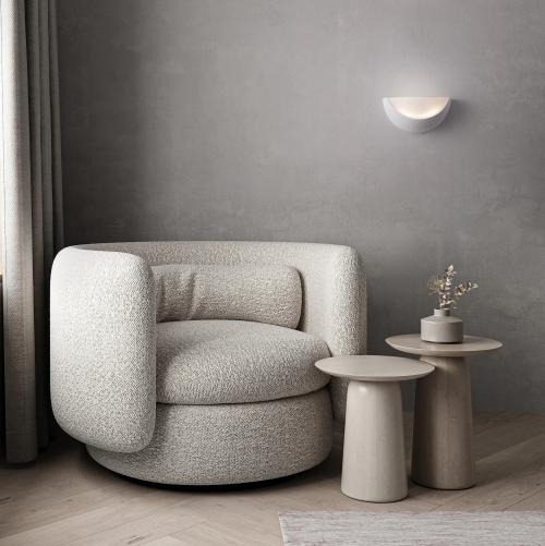 NOVA LUCE - Гипсов аплик  Д:34, Ш:17, В:17 см.   9540231  ALAS ⚡ E14 ⚡ 1х5W ⚡ 100-240V ⚡ IP20 ✴ Бял