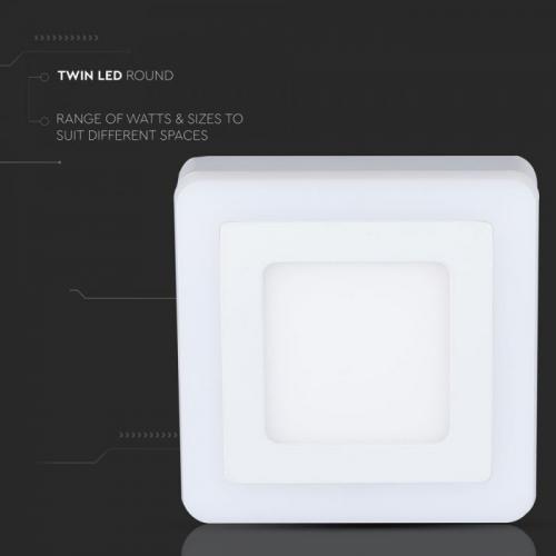 V-TAC - 8W LED Панел Външен монтаж Квадрат Модул Бяла Светлина SKU: 4923