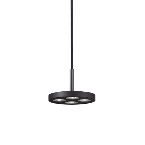 IDEAL LUX - Пендел   GARAGE SP4 ROUND NERO 205854