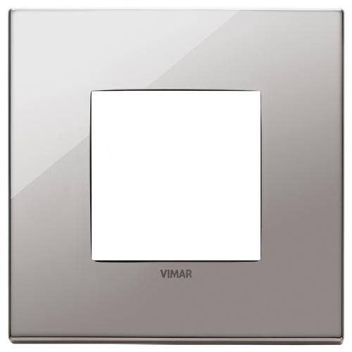 VIMAR - 22642.83 - Eikon Exe Рамка 2М немски стандарт Black chrome