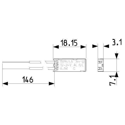 VIMAR - Linea LED unit 110-250V white 00944.W