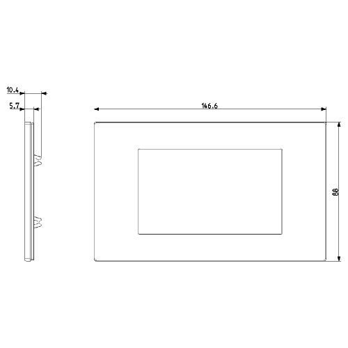 VIMAR - 30654.02 Total Look Cover Frame Linea black 4M