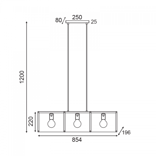 ACA LIGHTING - HM843P85BK