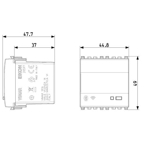 VIMAR - 20597.N - IoT connected gateway 2M Next
