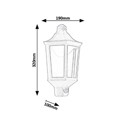 RABALUX - Аплик Rosewell 8980 със сензор LED 8W 3000K