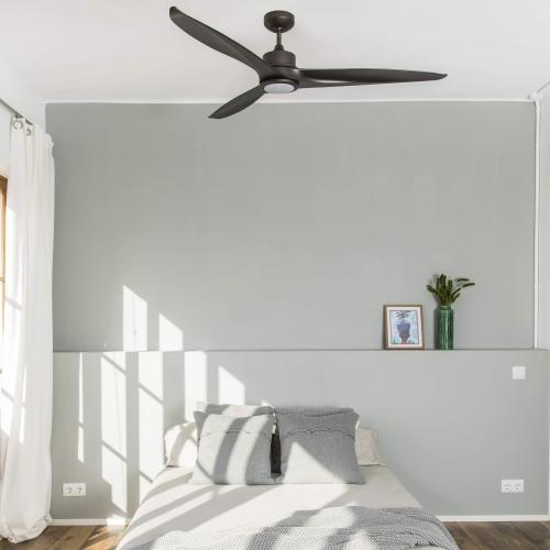 FARO - TONIC LED Brown ceiling fan with DC motor Ref.33552