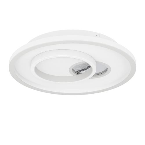 EGLO - LED Плафон TIRIOLO Ø:380mm 14W 1800lm 4000K бяло/сребърно - 901246