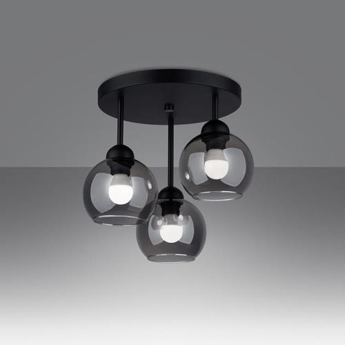 SOLLUX - Спот ALINO 3 черен  SL.1140 E27, 3x60W, 3x15W LED