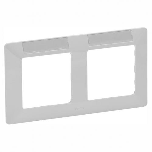 LEGRAND - 754012 Plate with label-holder Valena Life - 2 gang - white