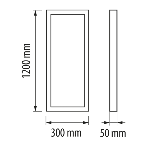 ULTRALUX - FSM1232 Frame for surface mounting of LED panel 1200X300 mm