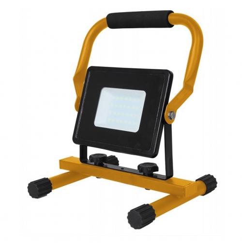 V-TAC - 30W LED Прожектор Със Стойка + Щепсел Черно Тяло Студена Светлина 6400К SKU: 5928