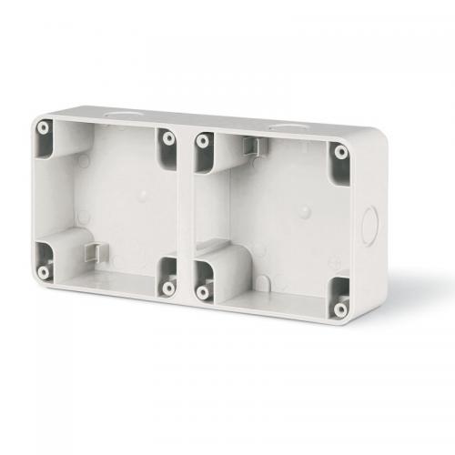 SCAME - Двойна кутия за външен монтаж, Protecta IP66 137.102
