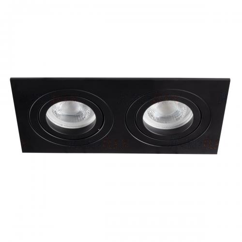 KANLUX - Ceiling-mounted spotlight fitting SEIDY CT-DTL250-B/M 2x50W 19459