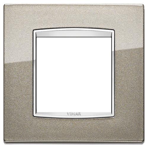 VIMAR - 20642.C08 - Eikon Chrome Рамка 2М немски стандарт Metallic titanium
