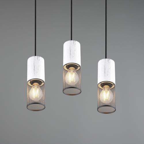 TRIO - Пендел TOSH –  304330334 3xE27 · max. 40W бял / черен