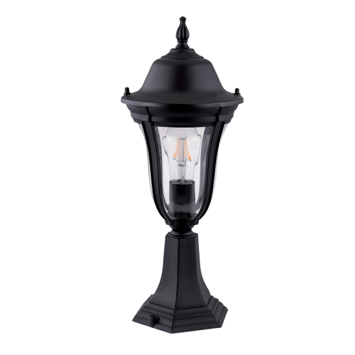 ELMARK - MARK ГРАДИНСКИ ФЕНЕР СТОЯЩ 1XE27 ЧЕРЕН H490mm 96204MF/BK