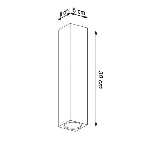 SOLLUX - Downlight for surface mounting KEKE 30 oak SL.1041