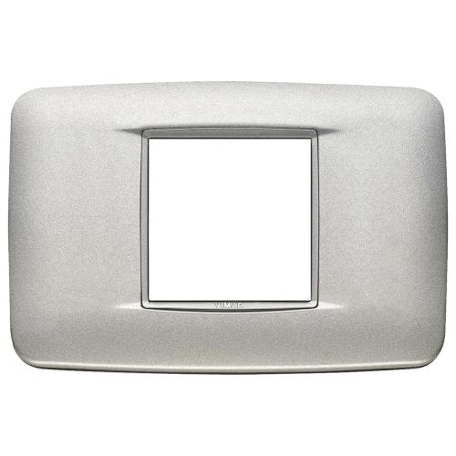 VIMAR - 20682.N13 - Eikon Chrome Round Рамка 2М италиански стандарт Matt silver