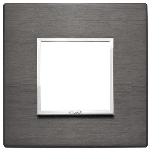 VIMAR - 21642.03 - Plate 2M aluminium lava grey