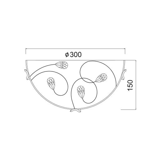 ACA LIGHTING - Аплик WALL & CEILING LUMINAIRES  AD998050