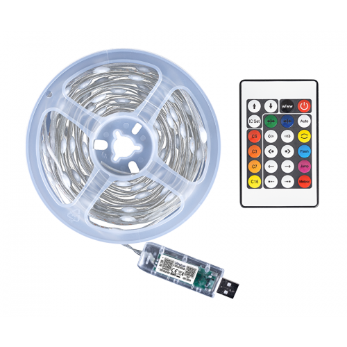 ULTRALUX - LED USB амбиентно осветление 1W/m RGB 5V DC SMD3939 10m 10 LEDs/m IP65 LSG510USB