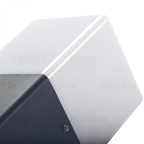 KANLUX - Garden light fitting math anthracite replaceable light source, motion sensor VADRA 29011 Е27 11W IP44