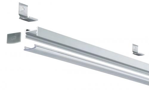 PAULMANN - 70809  LED strip profile square 1m✴aluminum/satin