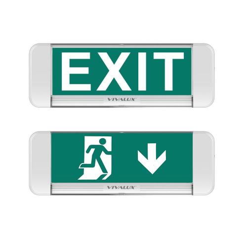 VIVALUX - Emergency lighting fixture ESCAPE LED ∙ 2W ∙ IP20 ∙ LiFePO₄ ∙ 3.2V VIV005393