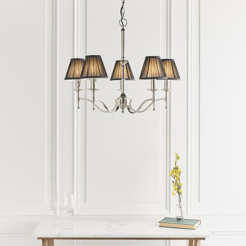 INTERIORS 1900 - chandelier  STANFORD nickel 63637   E14, 5x40W