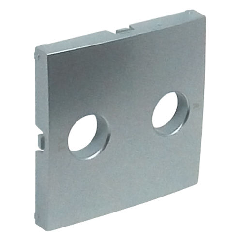 EFAPEL - Face plate for R - TV sockets ALUMINIUM 90776 TAL LOGUS 90