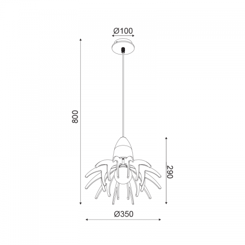 ACA LIGHTING - Пендел Style  ZM170031P